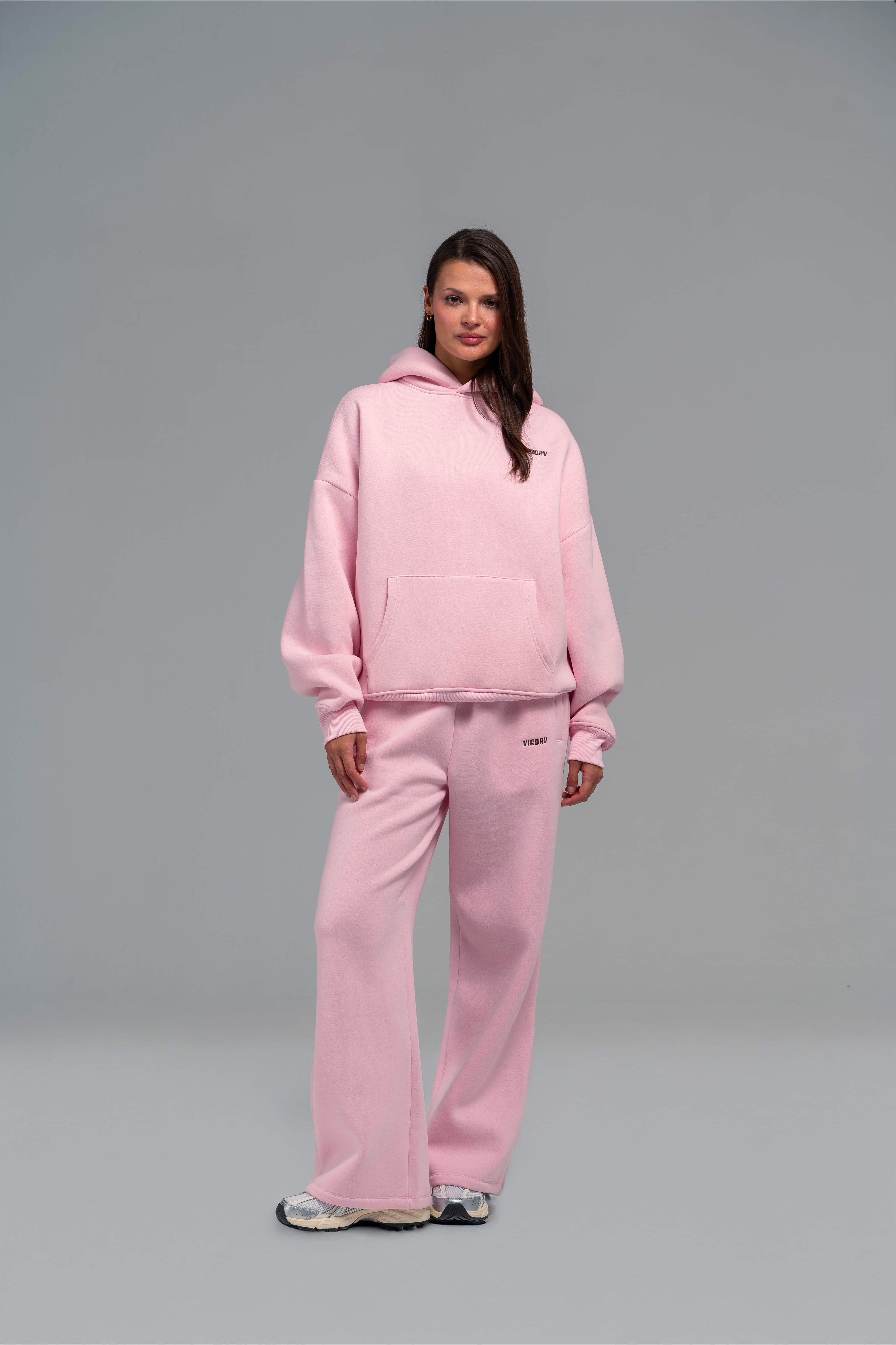 Vigorv Oversized Cozy Hoodie - Baby pink