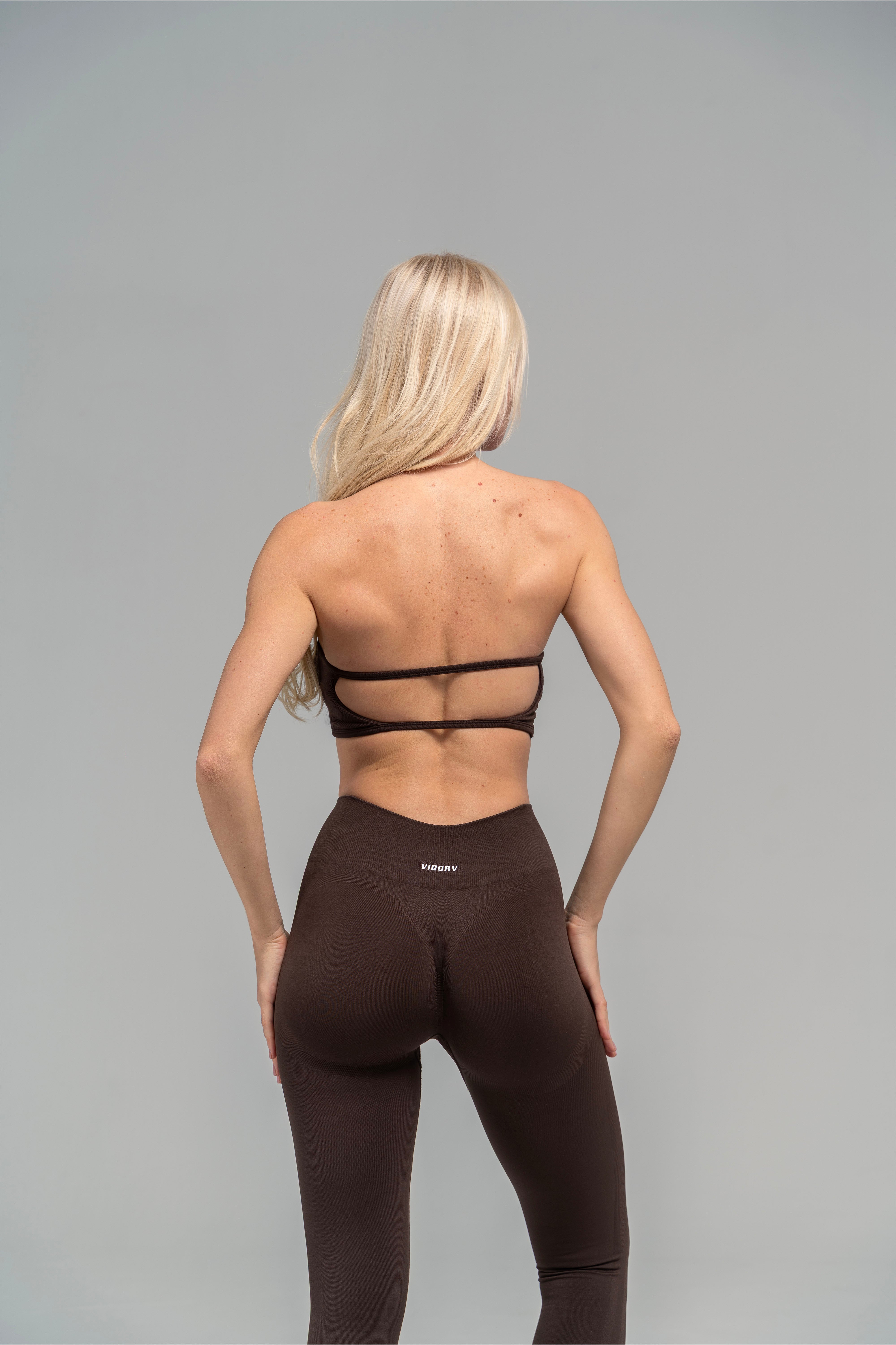 Vigorv Seamless Bandeau Bra - Coffee