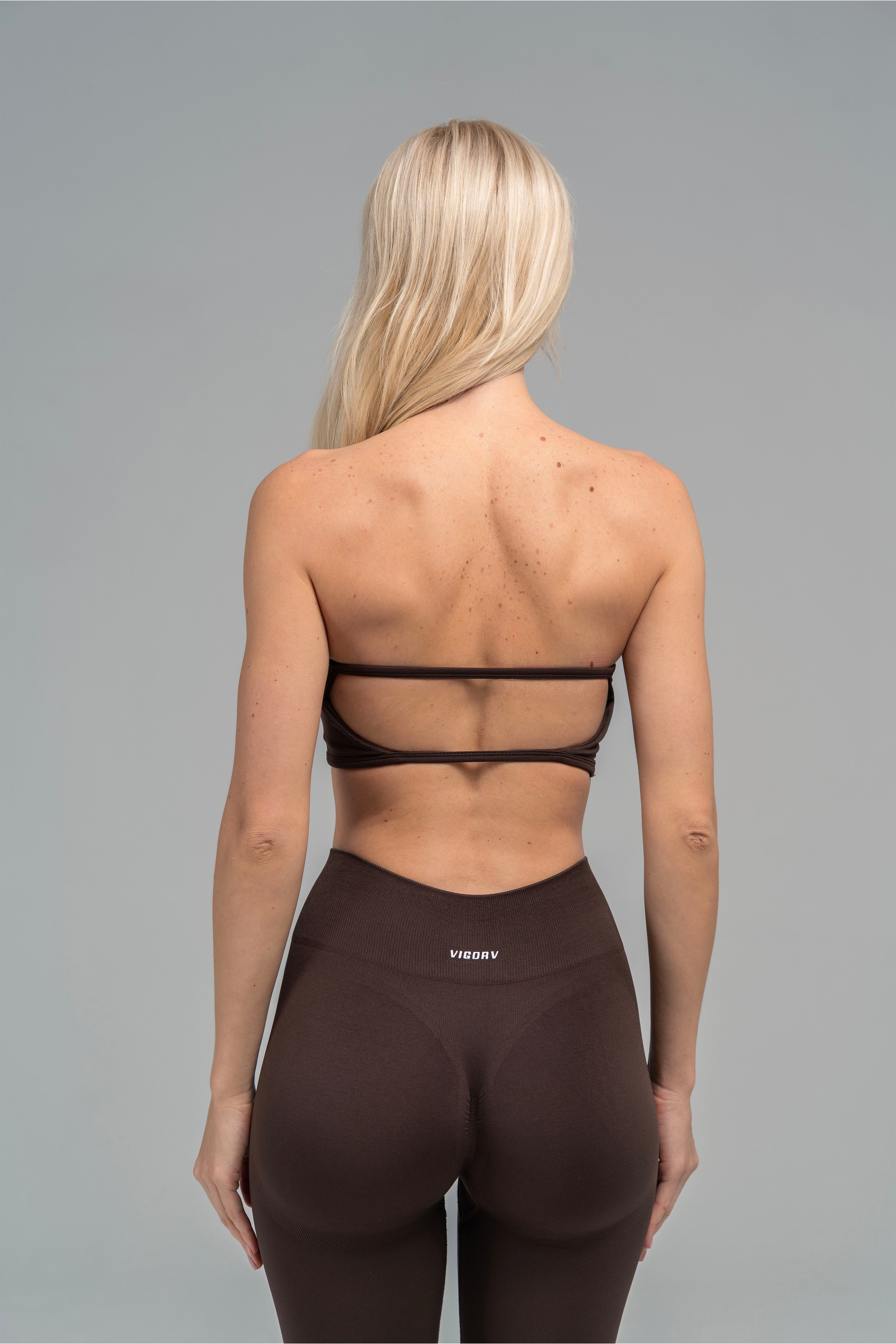 Vigorv Seamless Bandeau Bra - Coffee