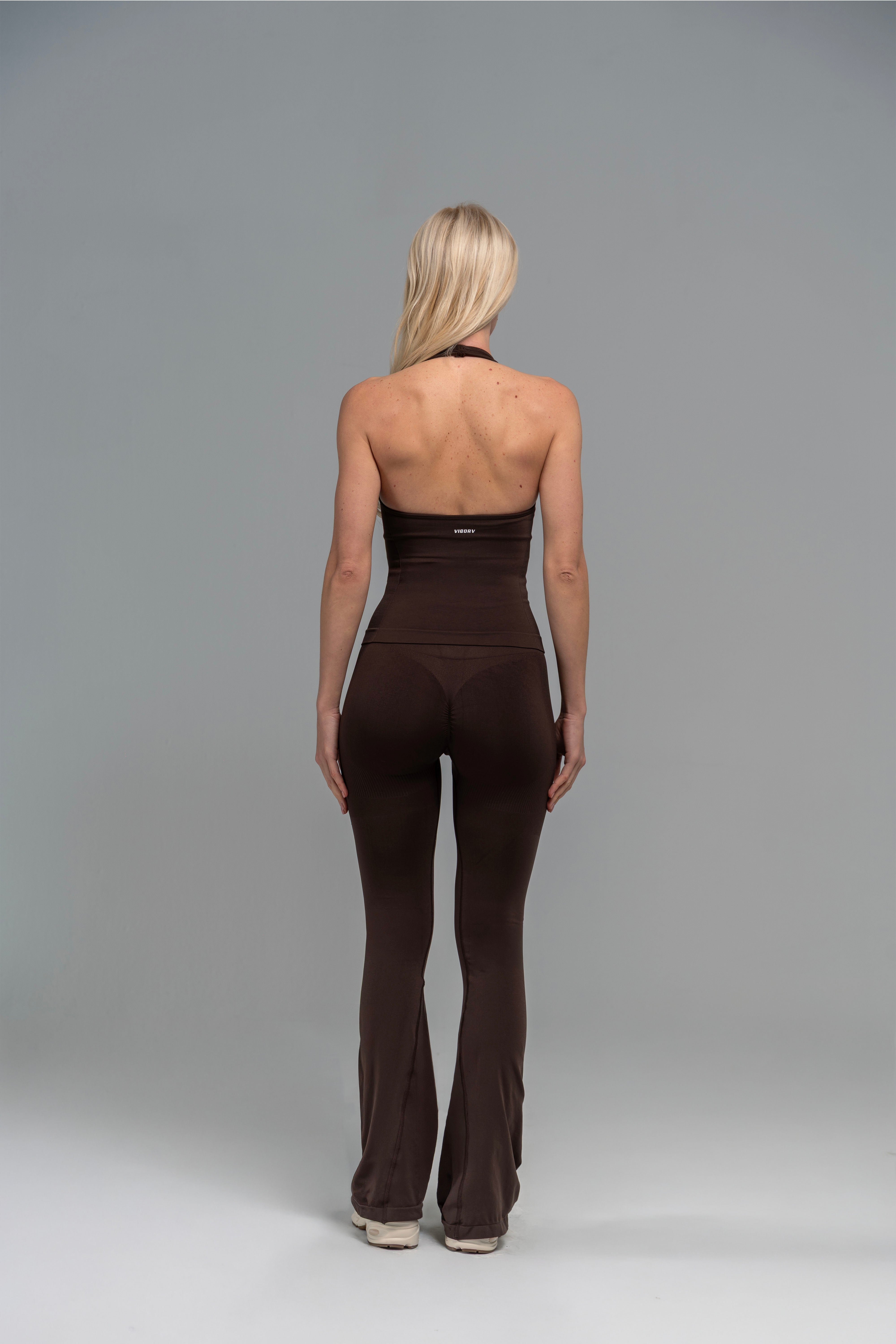 Vigorv Shaping Flare Leggings - Coffee
