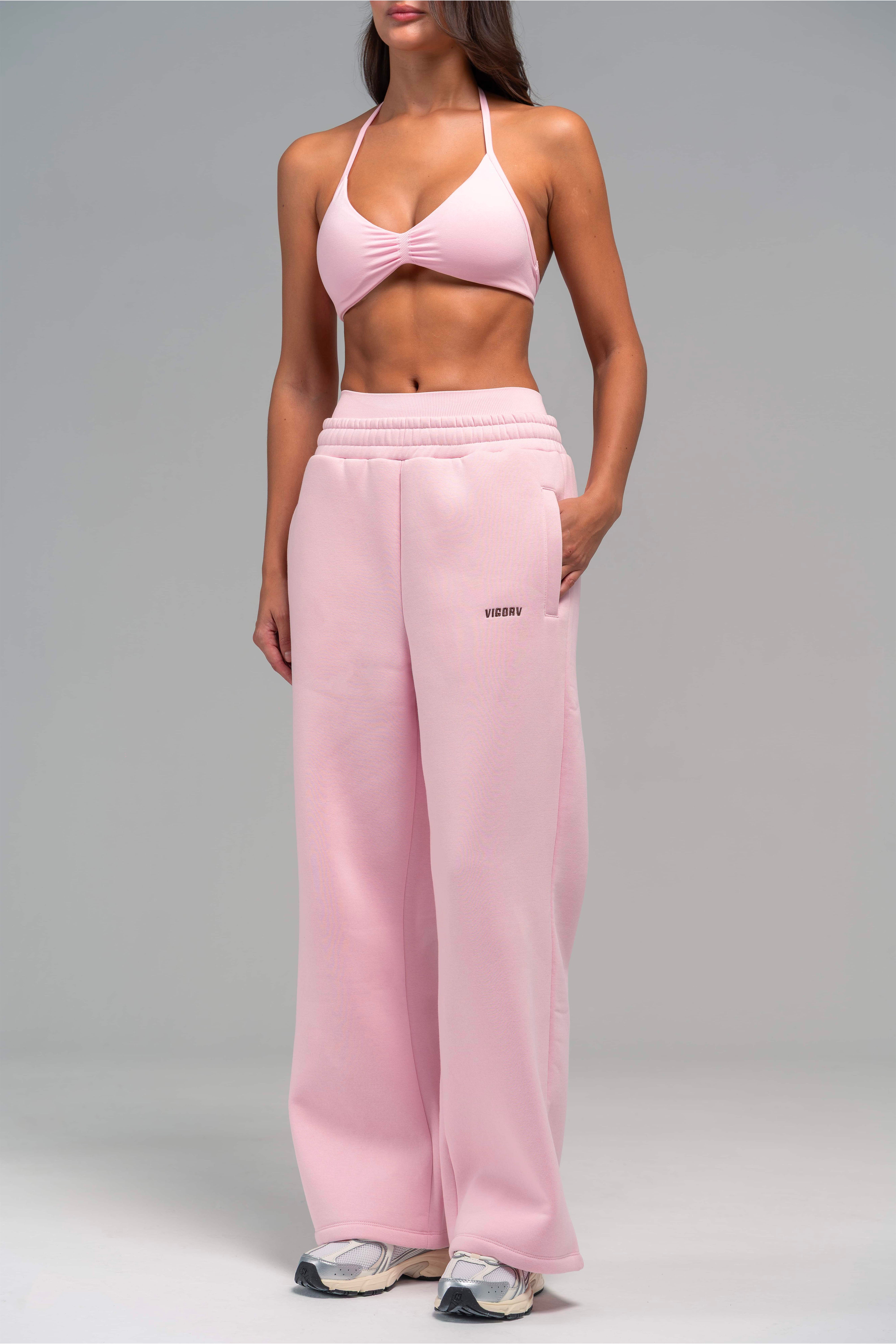 Vigorv Oversized Cozy Joggers - Baby pink