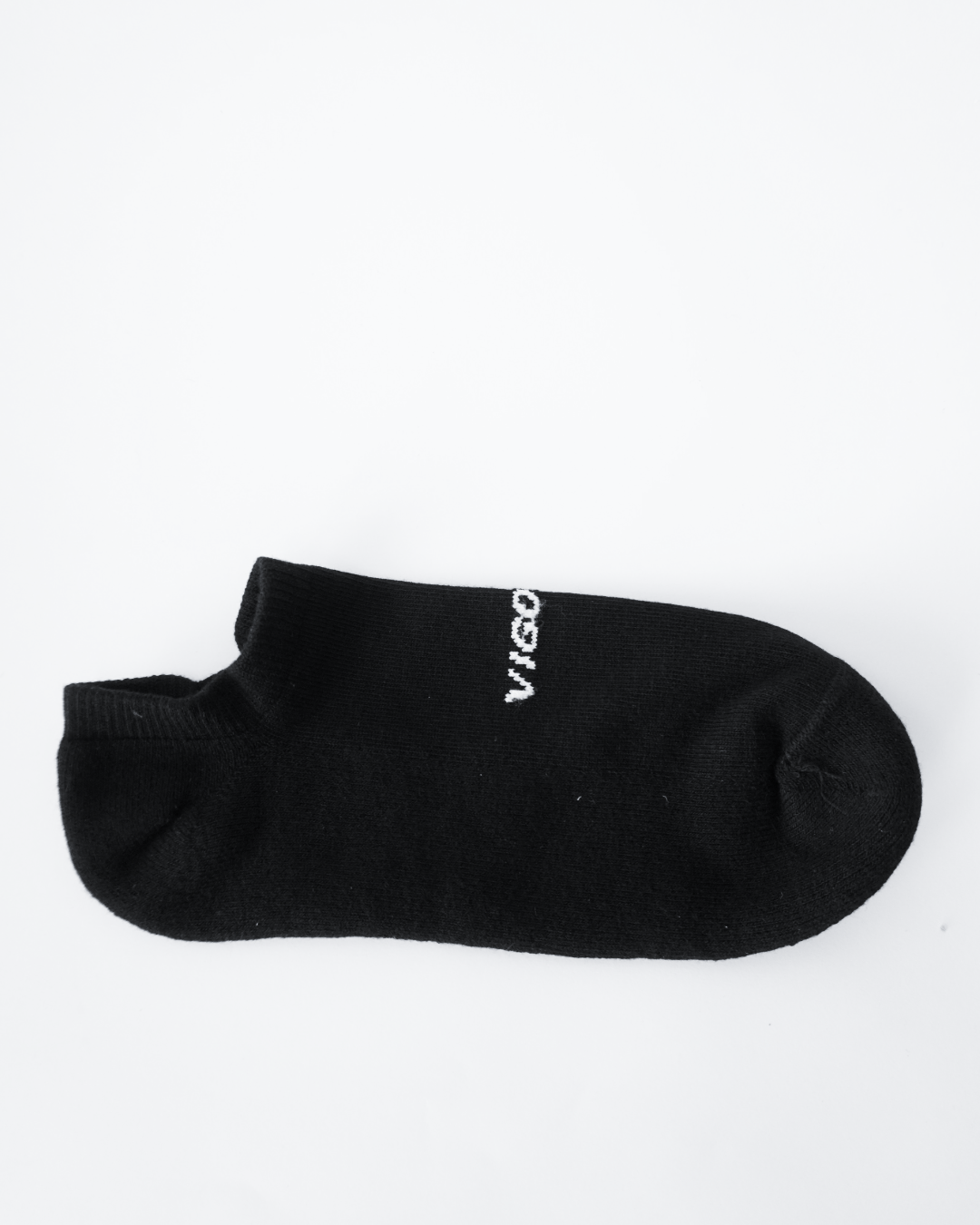 Vigorv short cotton crew socks black
