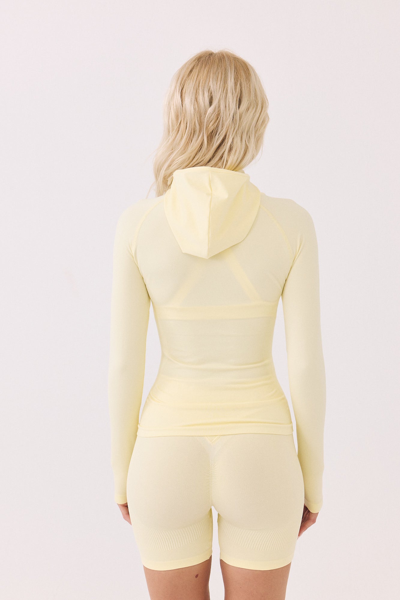 HOODED JACKET - Lemon