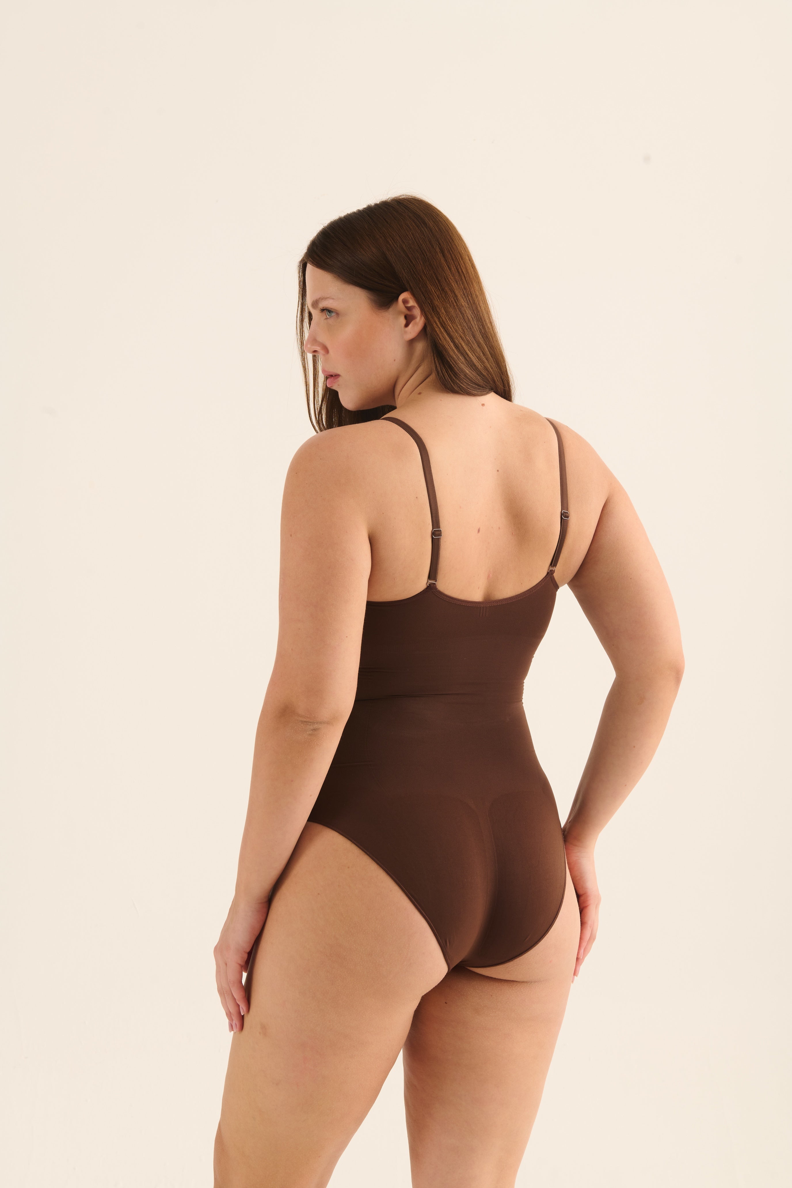 brief bodysuit - dark chocolate