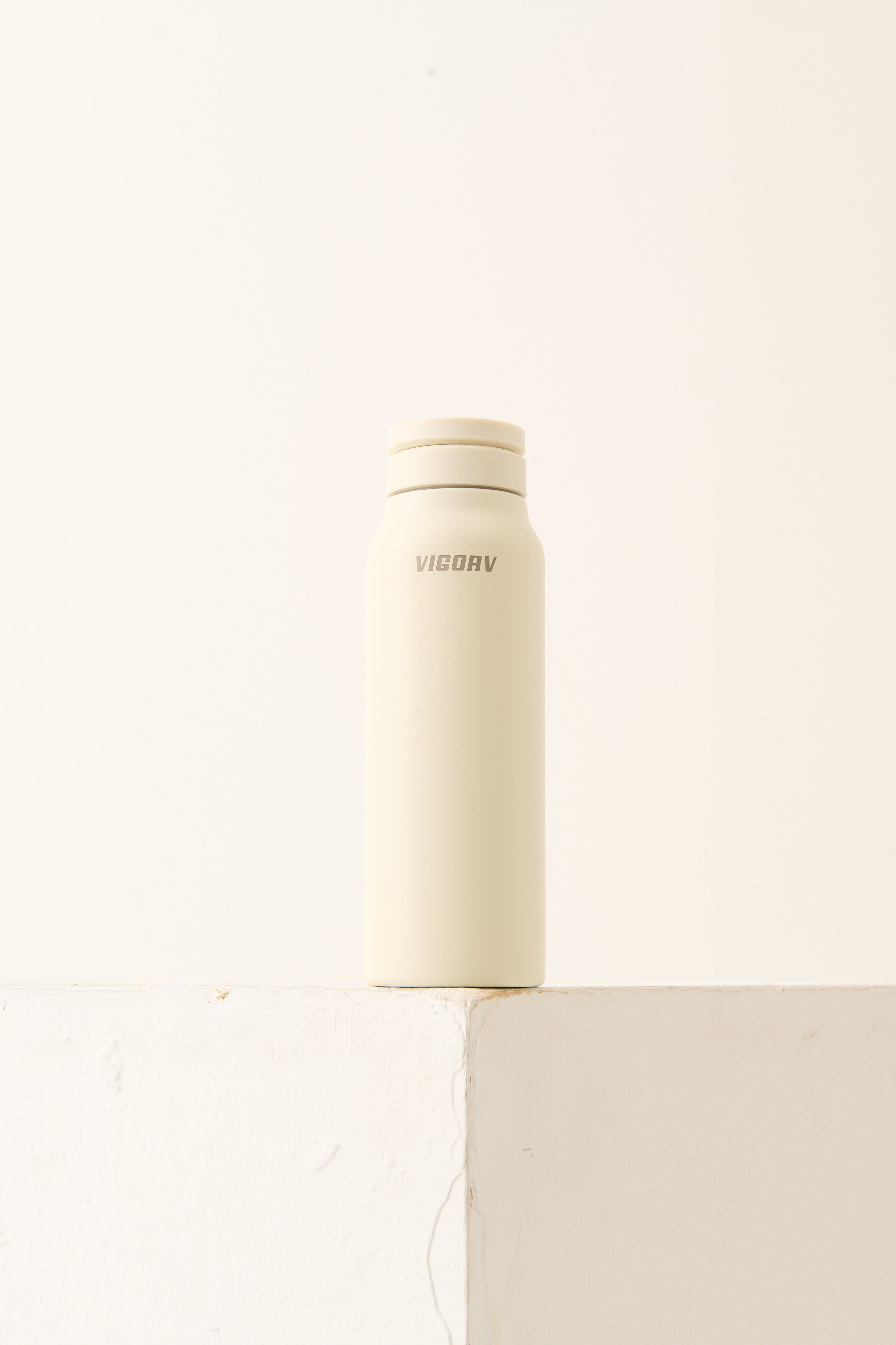Magnetic Thermo Bottle & Phone Stand - Beige