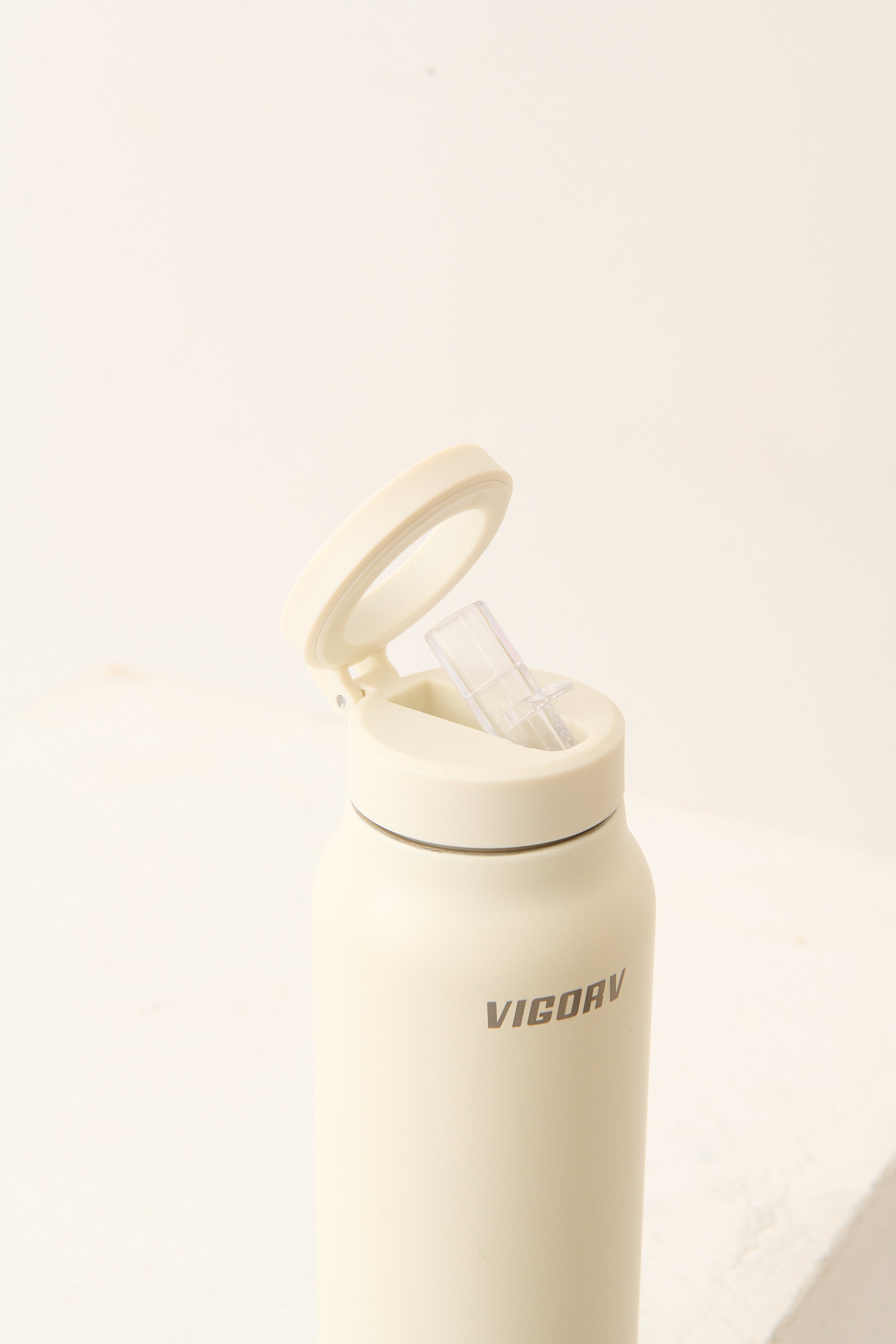 Magnetic Thermo Bottle & Phone Stand - Beige