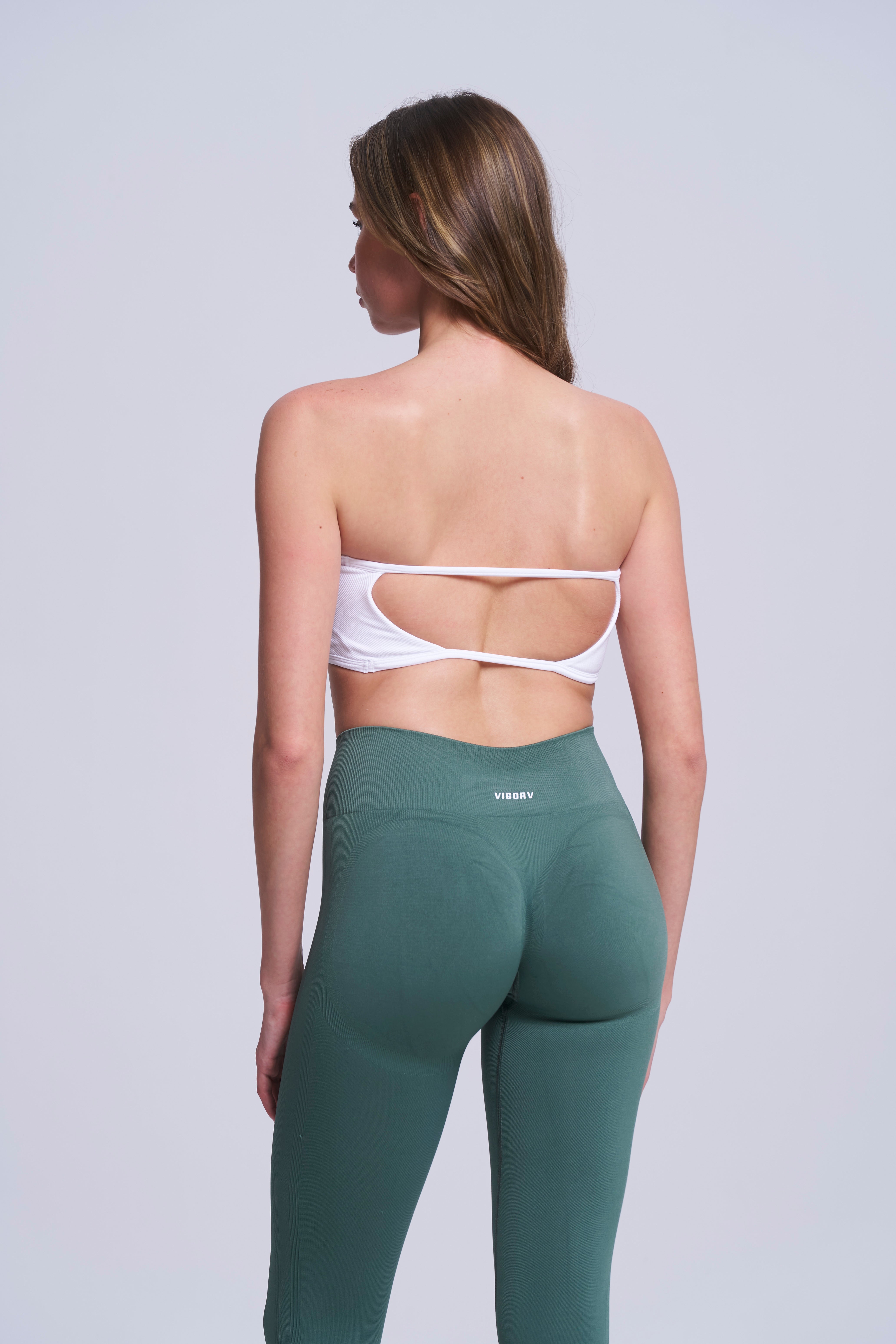 Vigorv Seamless Bandeau Bra - SALT WHITE
