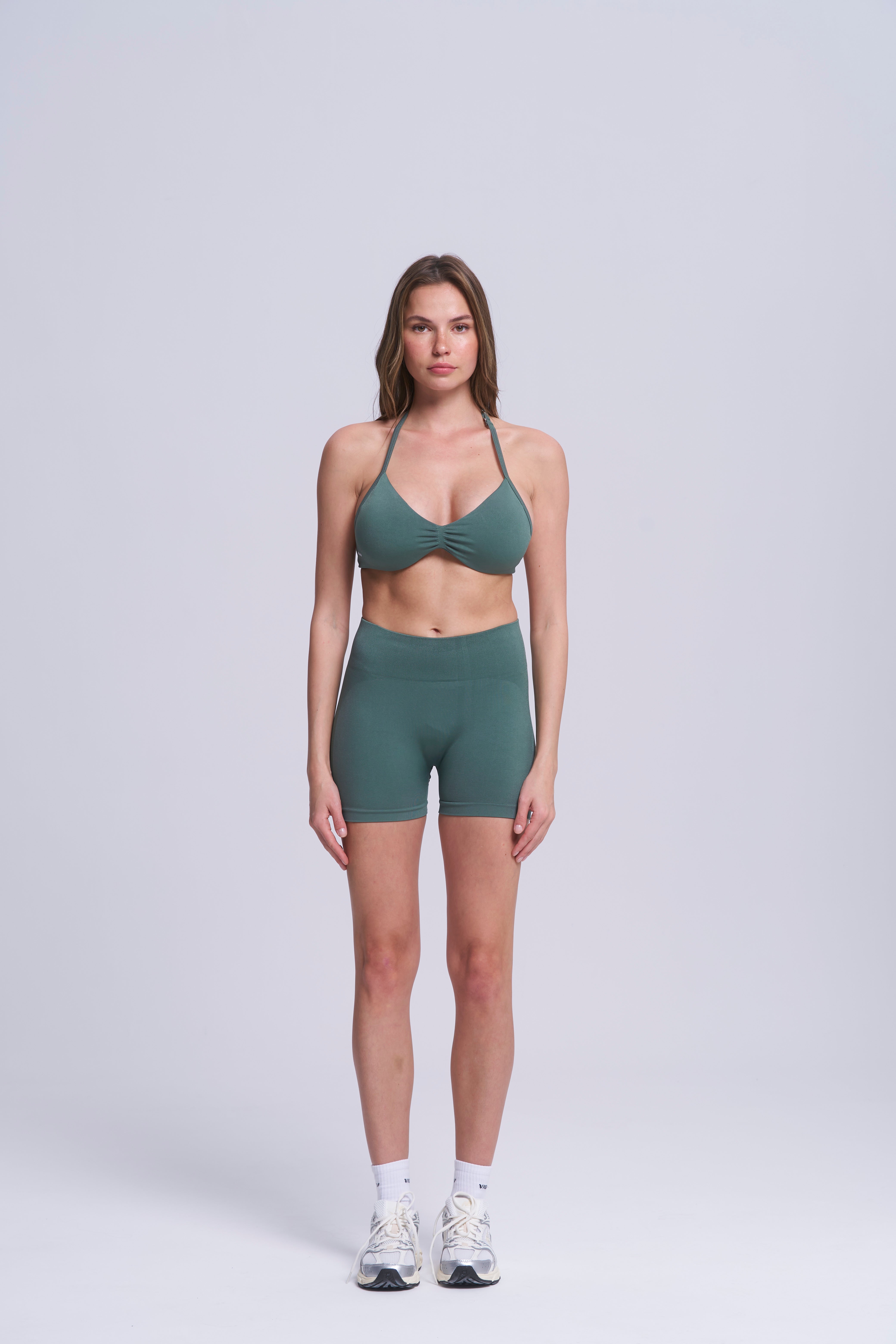 Vigorv Shaping Scrunch Shorts - SAGE MIST