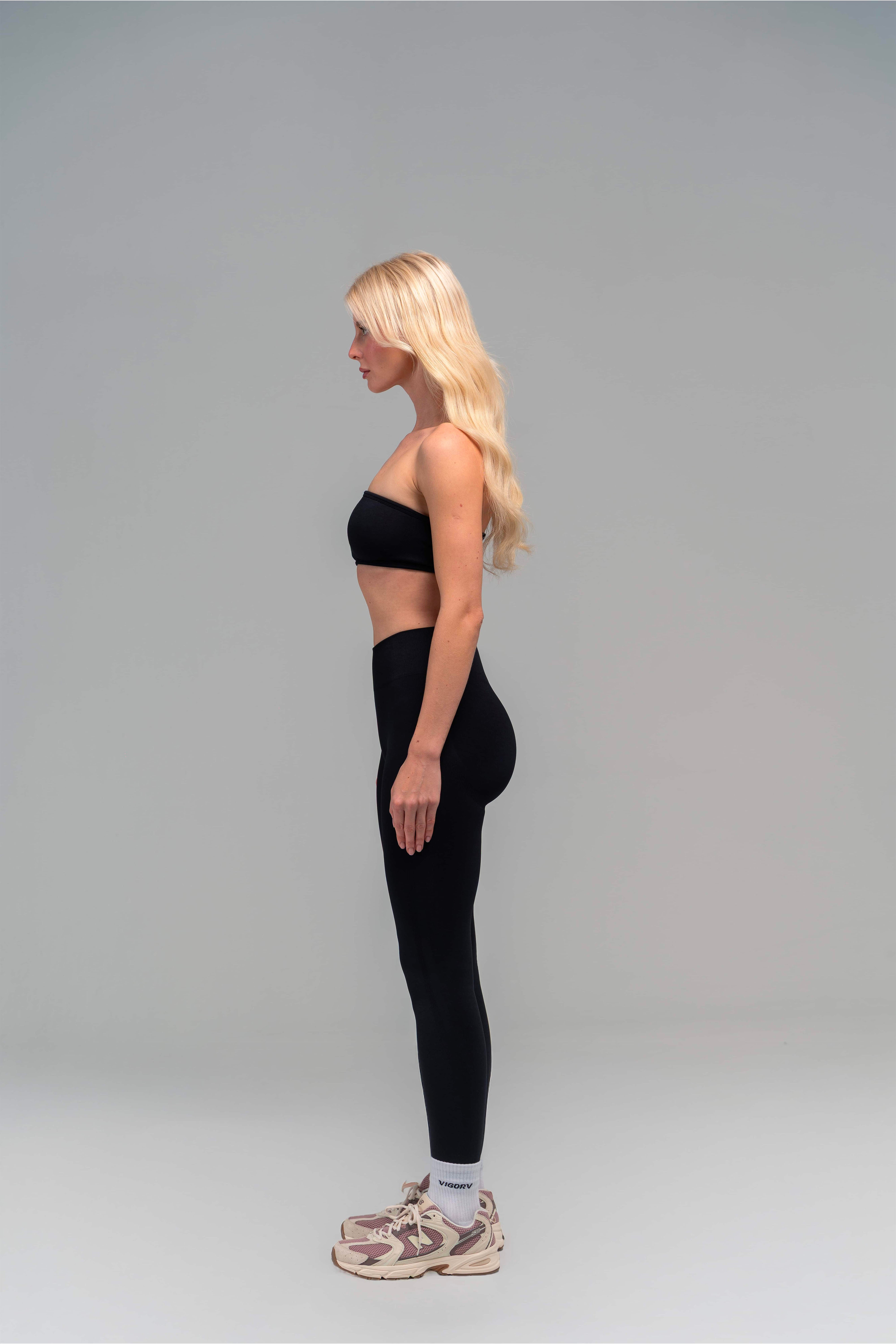 Vigorv Shaping Scrunch Leggings - Jet Black