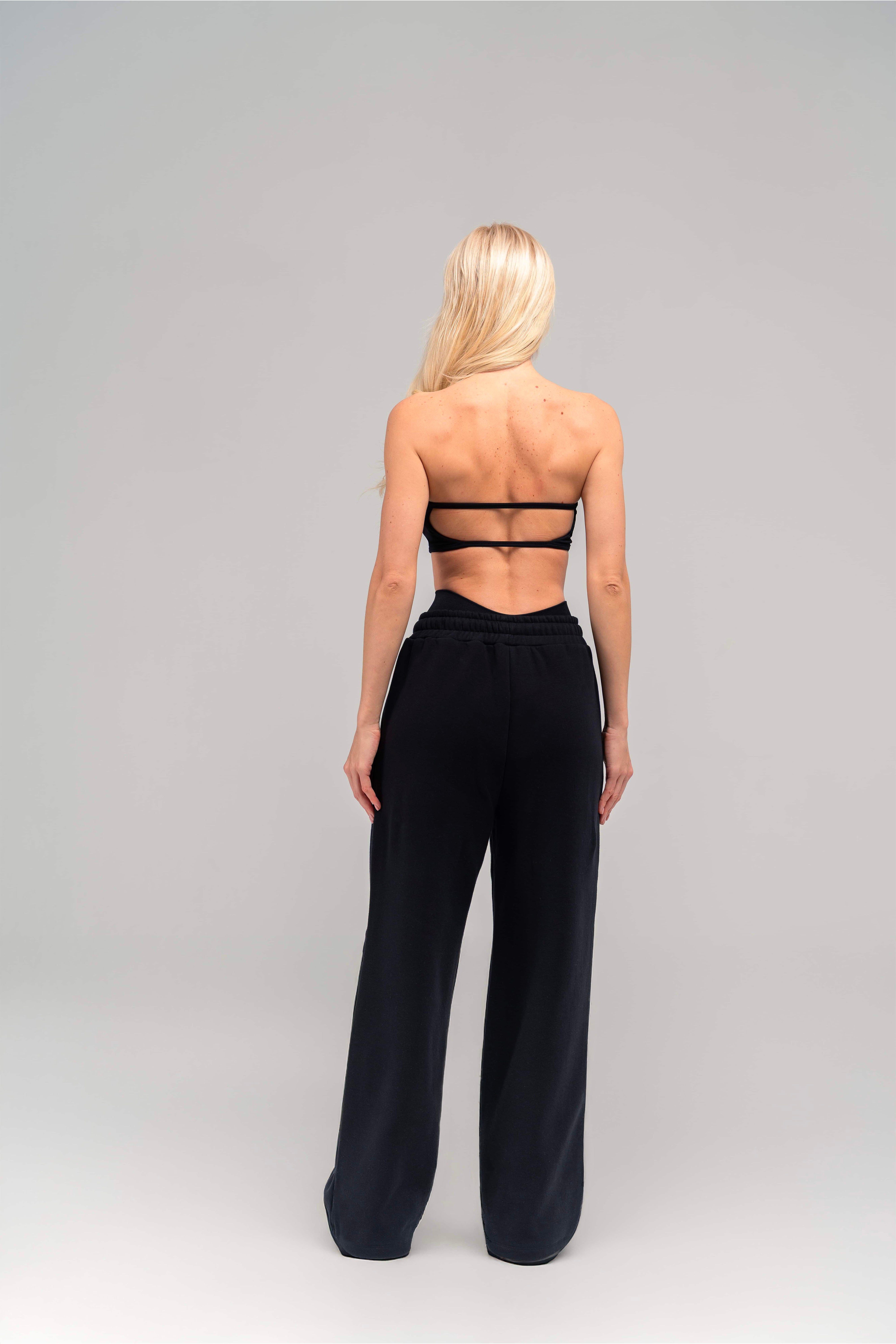 Vigorv Oversized Cozy Joggers - Jet black