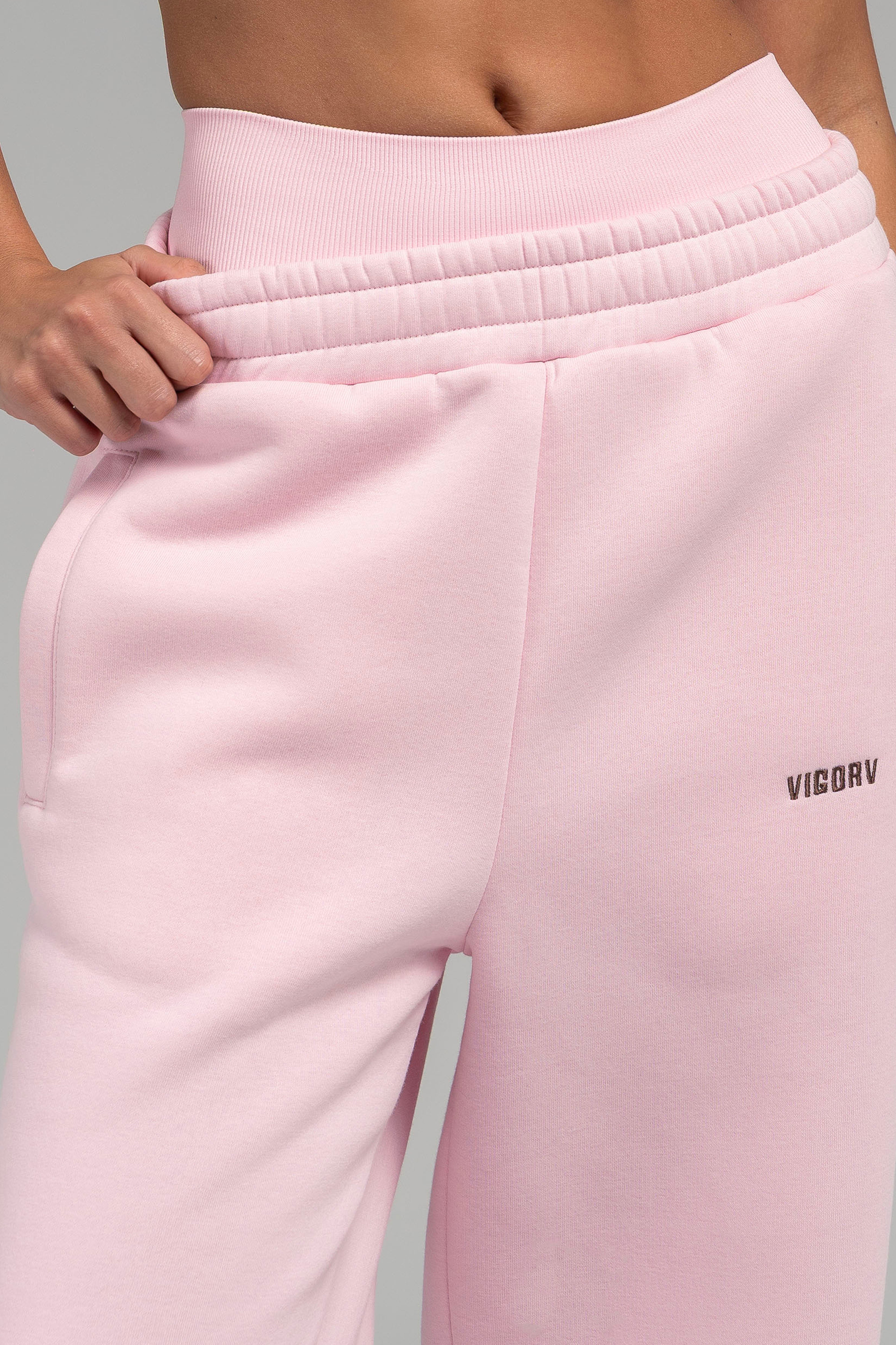 Vigorv Oversized Cozy Joggers - Baby pink