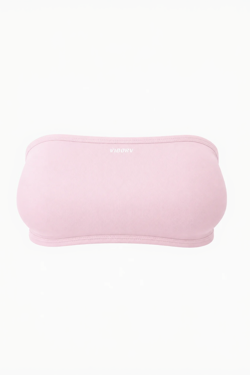 Vigorv Seamless Bandeau Bra -Baby pink