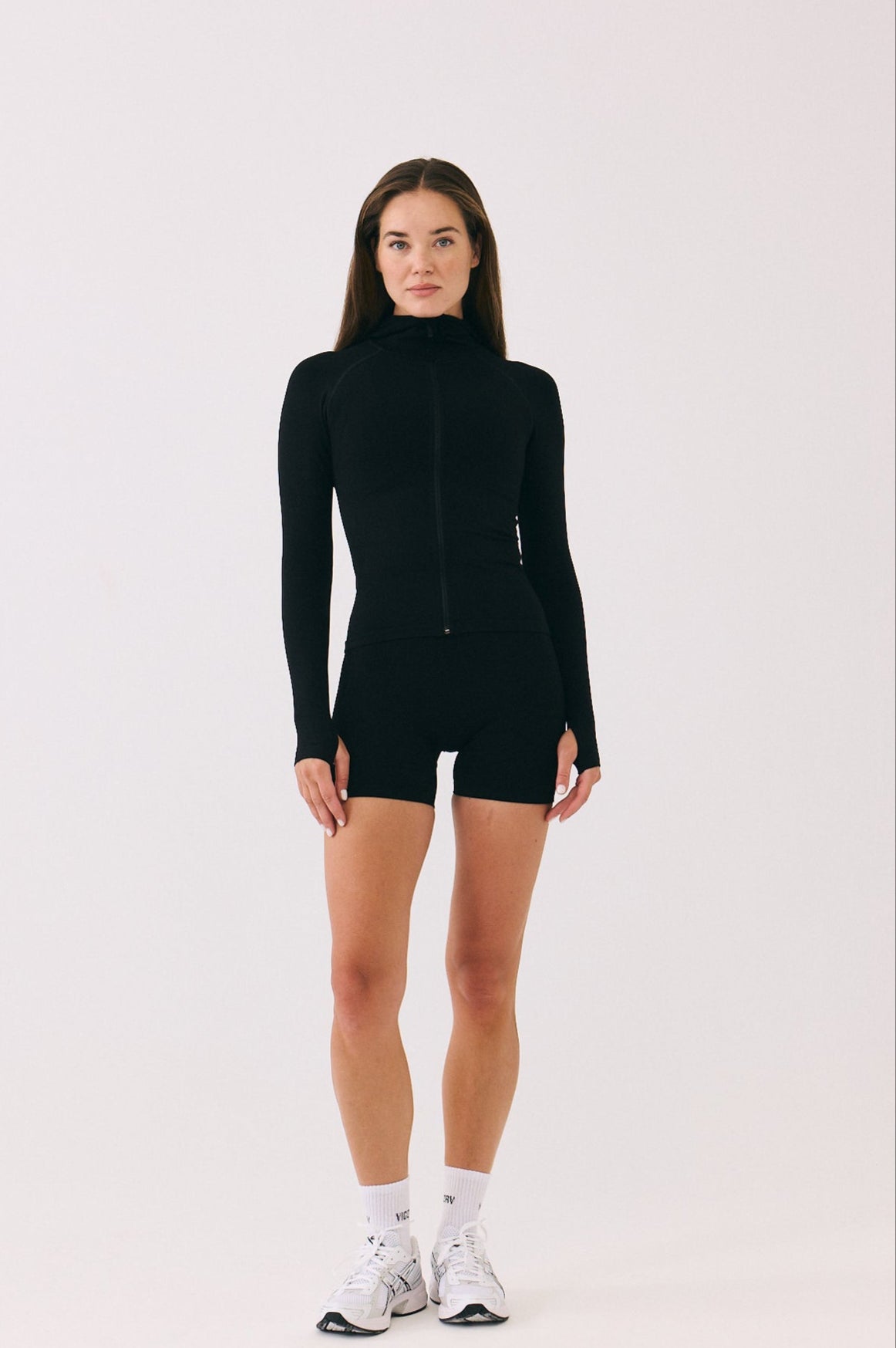 HOODED JACKET - Black