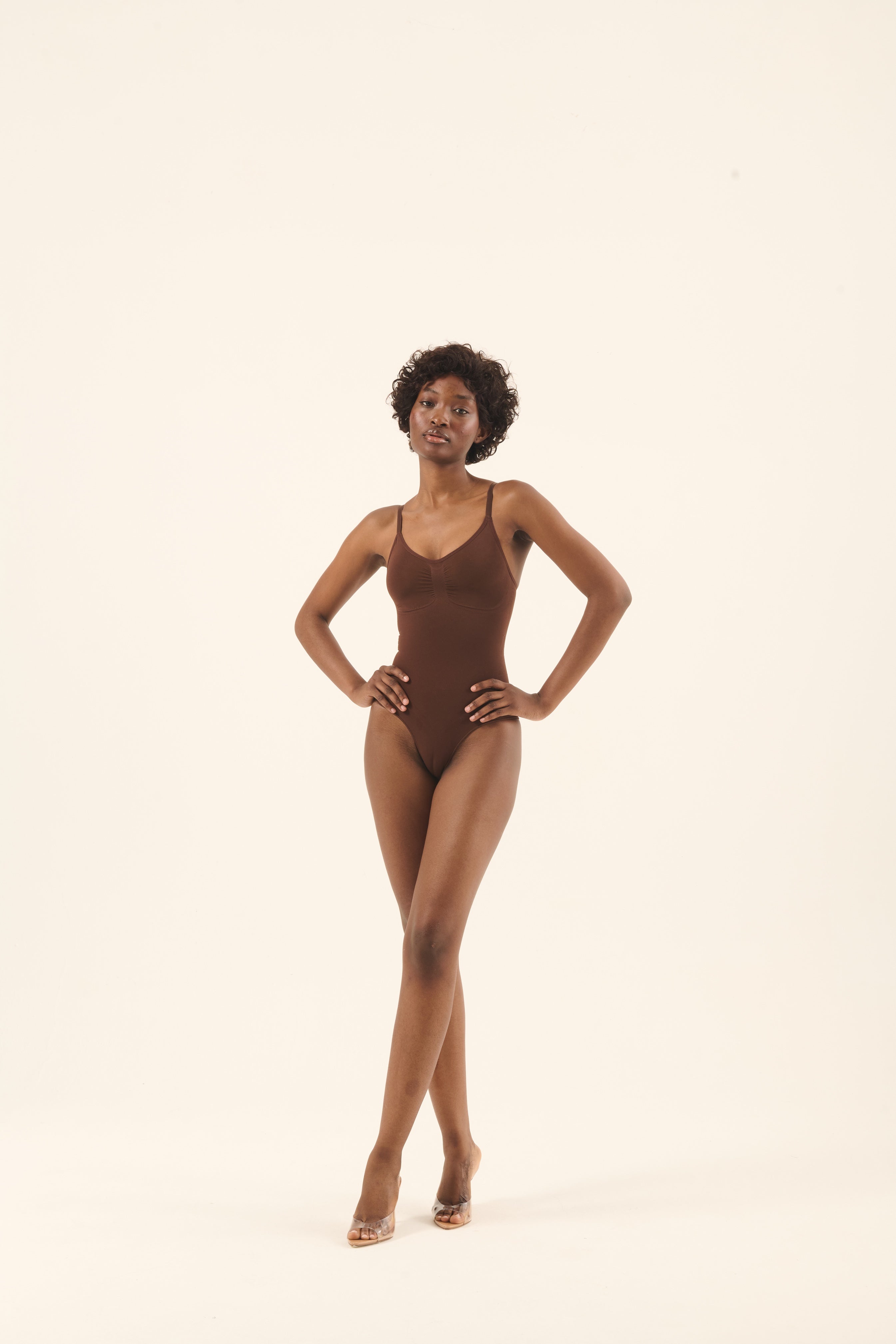 brief bodysuit - dark chocolate
