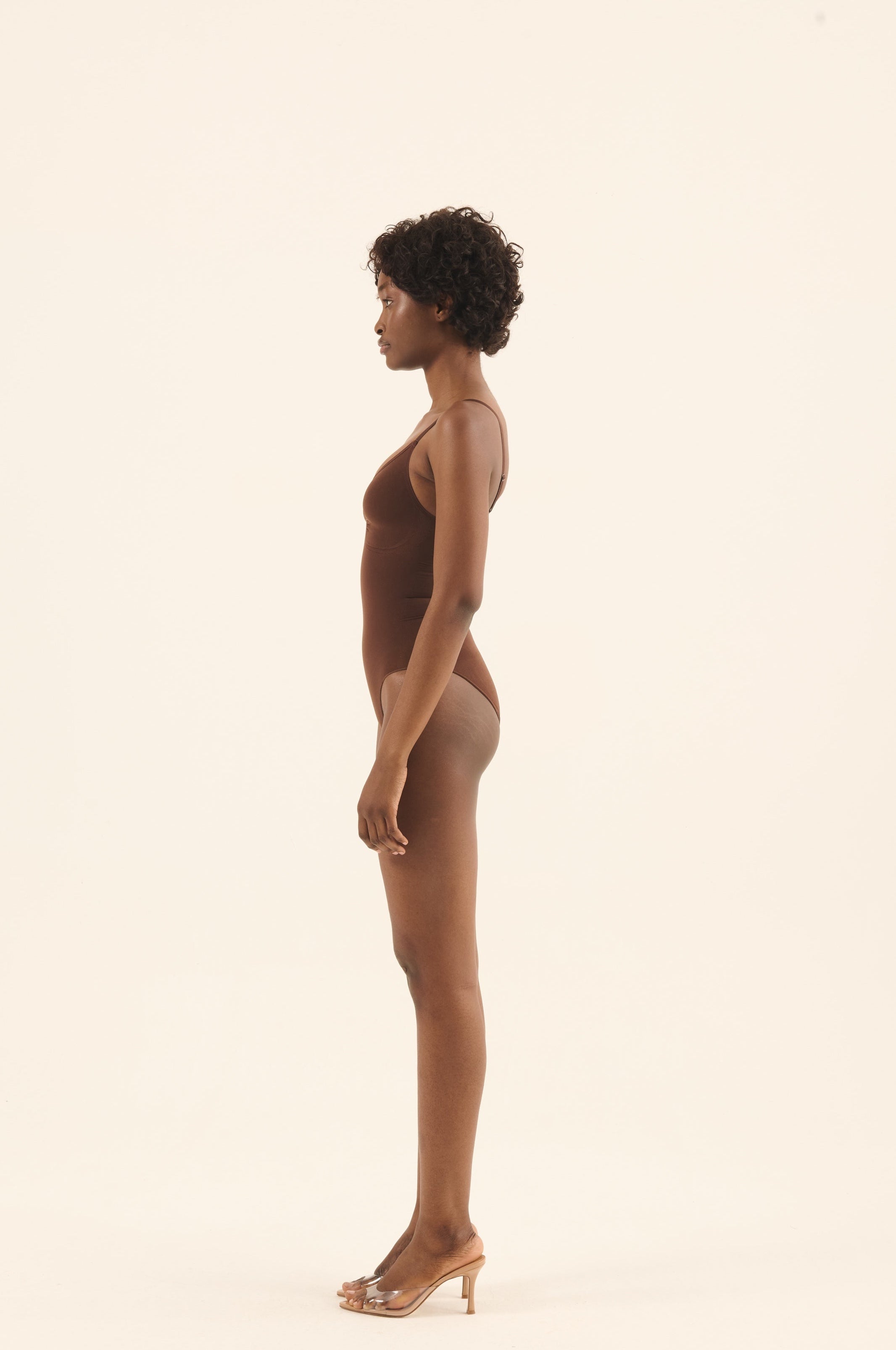 brief bodysuit - dark chocolate