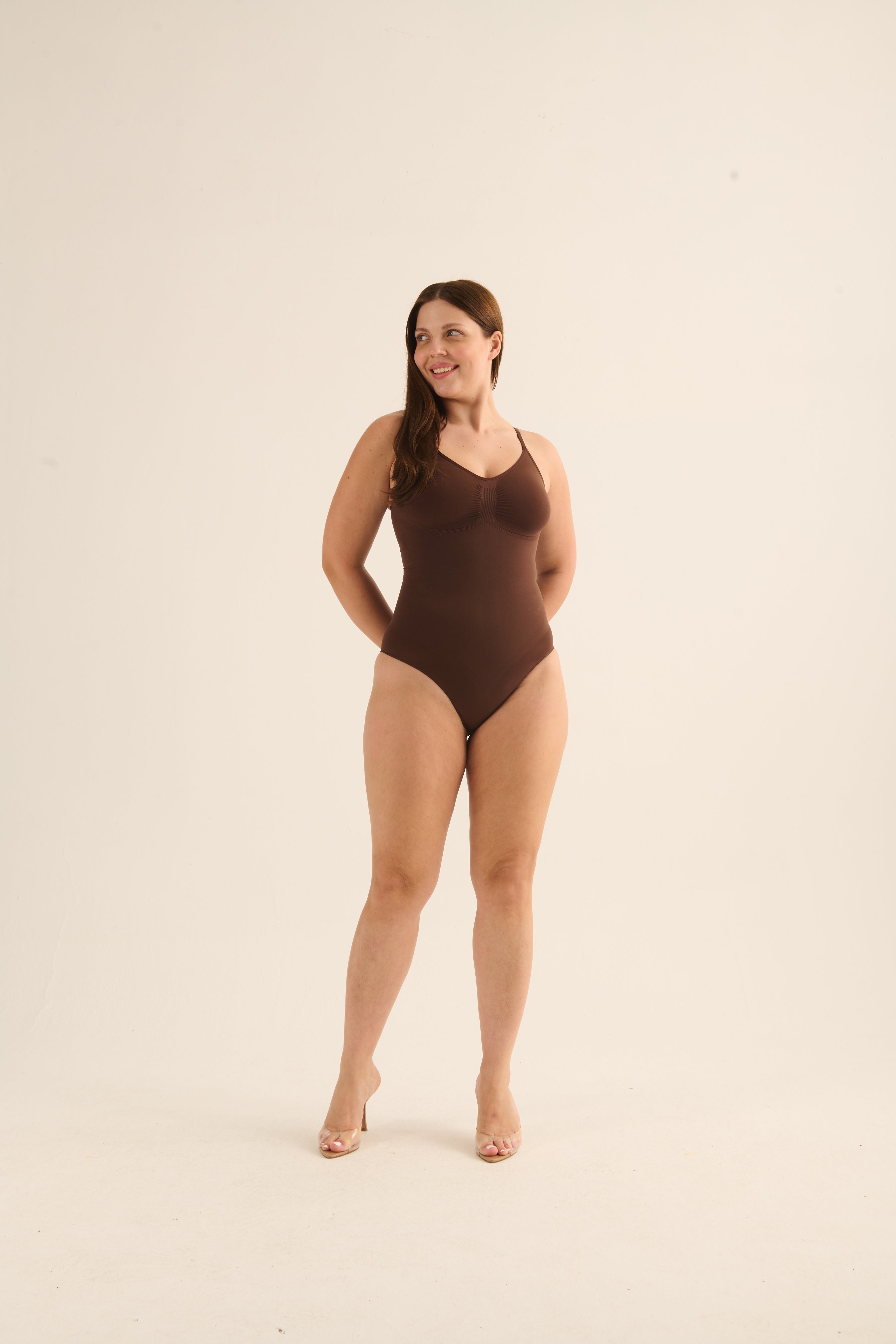 brief bodysuit - dark chocolate