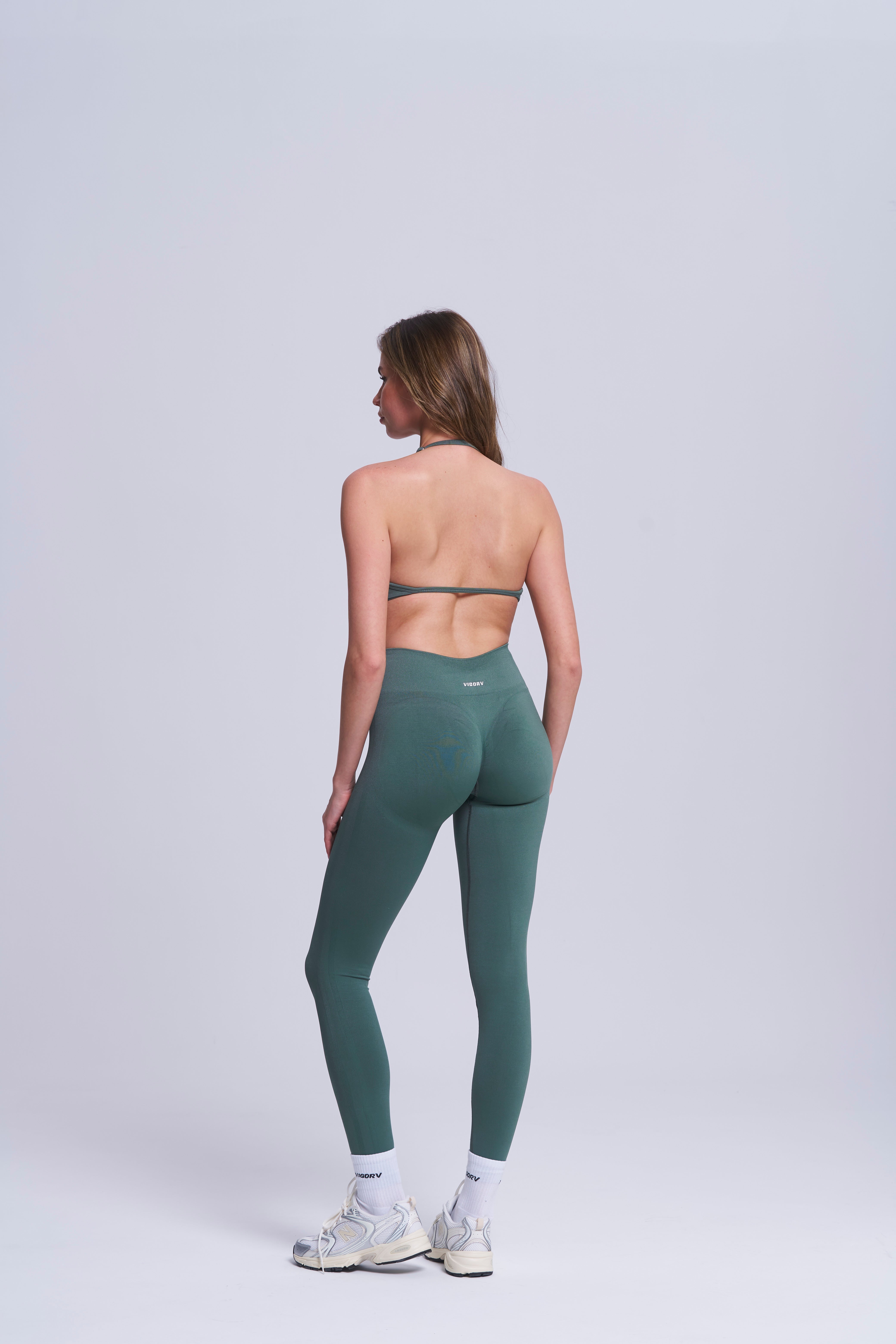 Vigorv Shaping Scrunch Leggings -SAGE MIST