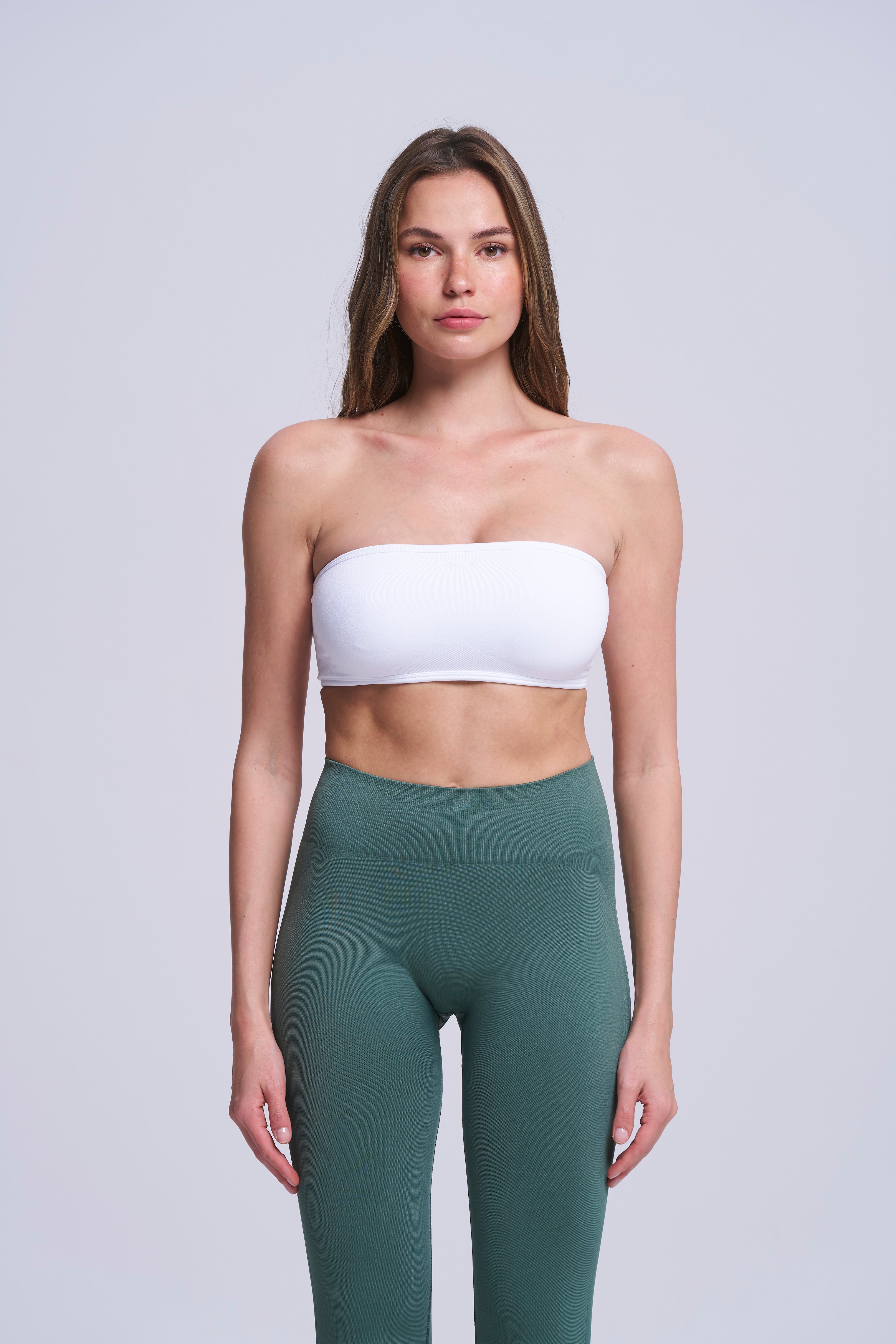 Vigorv Seamless Bandeau Bra - SALT WHITE
